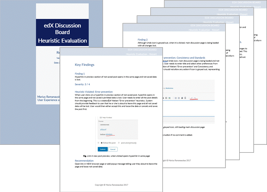edX Discussion Board Heuristic Evaluation Report